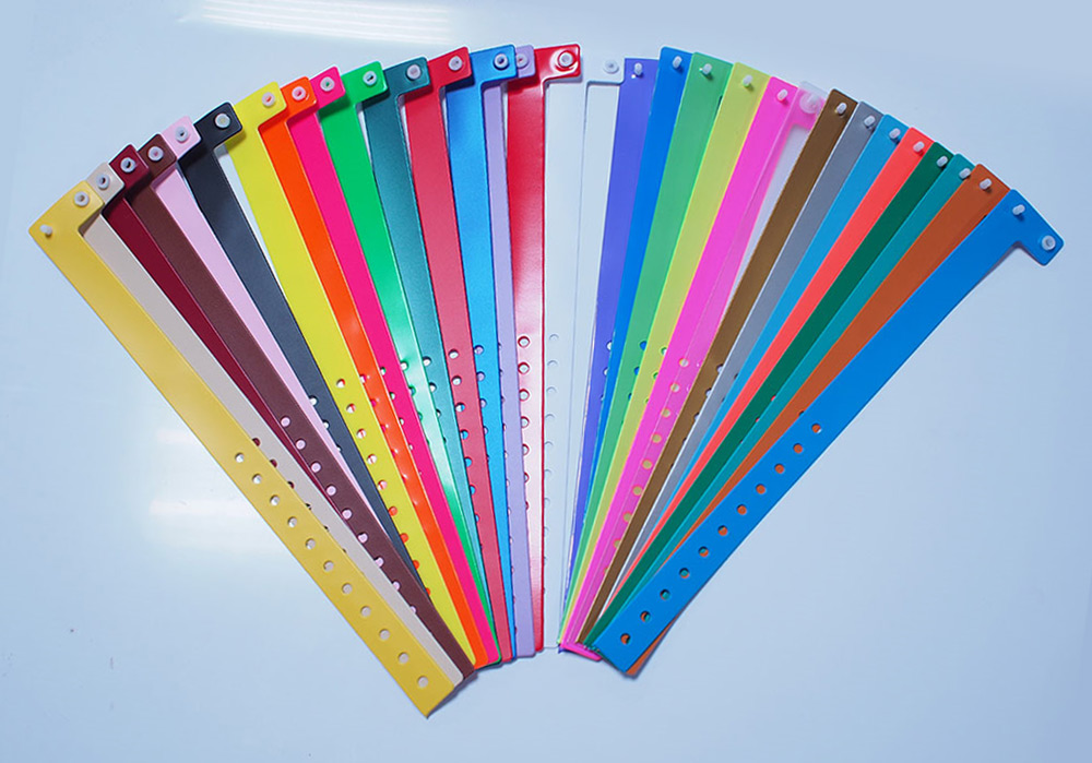 Vinyl Identification Bands | Wristbands | Narrow L shape